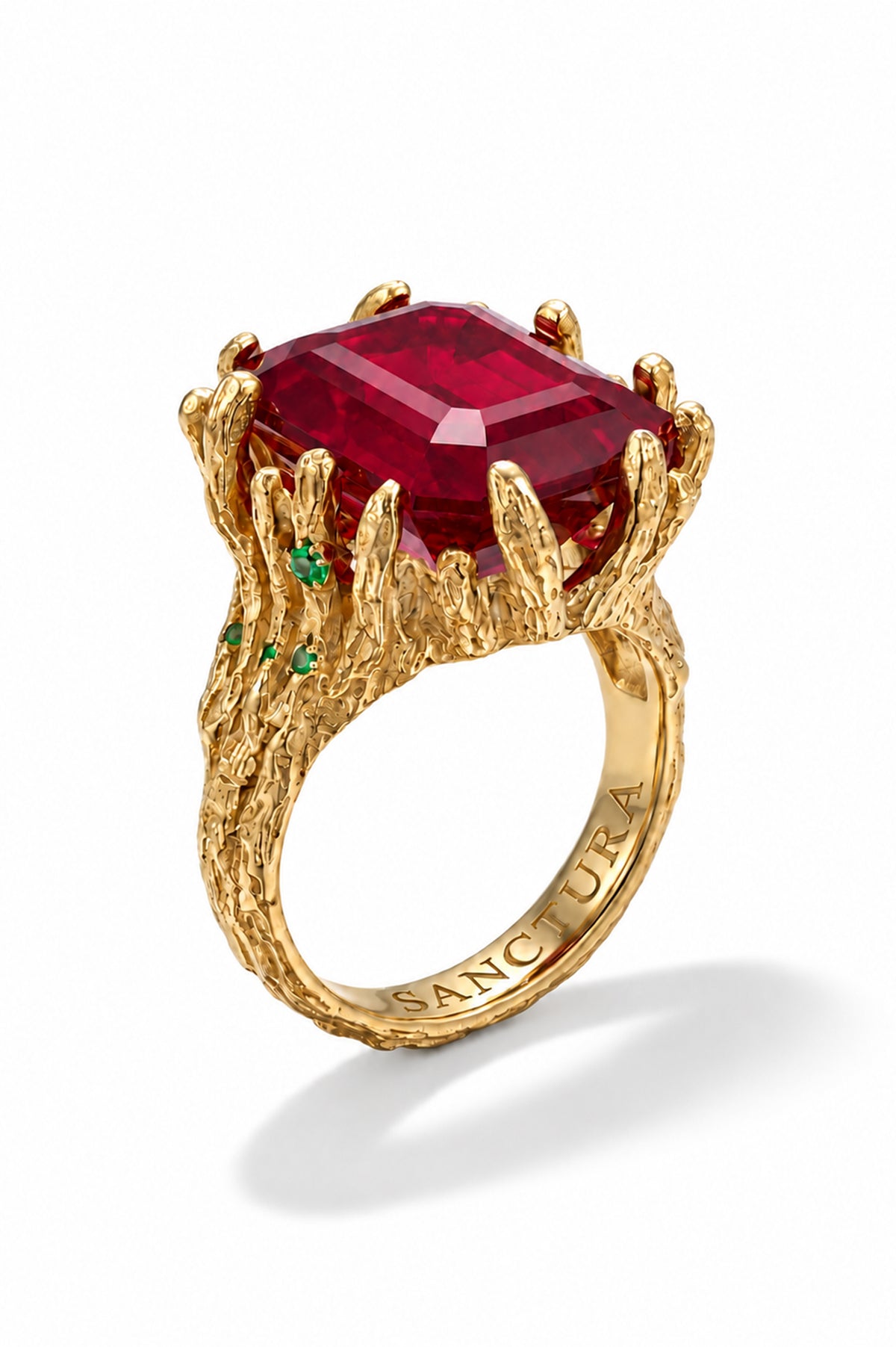 Red Facet Ring