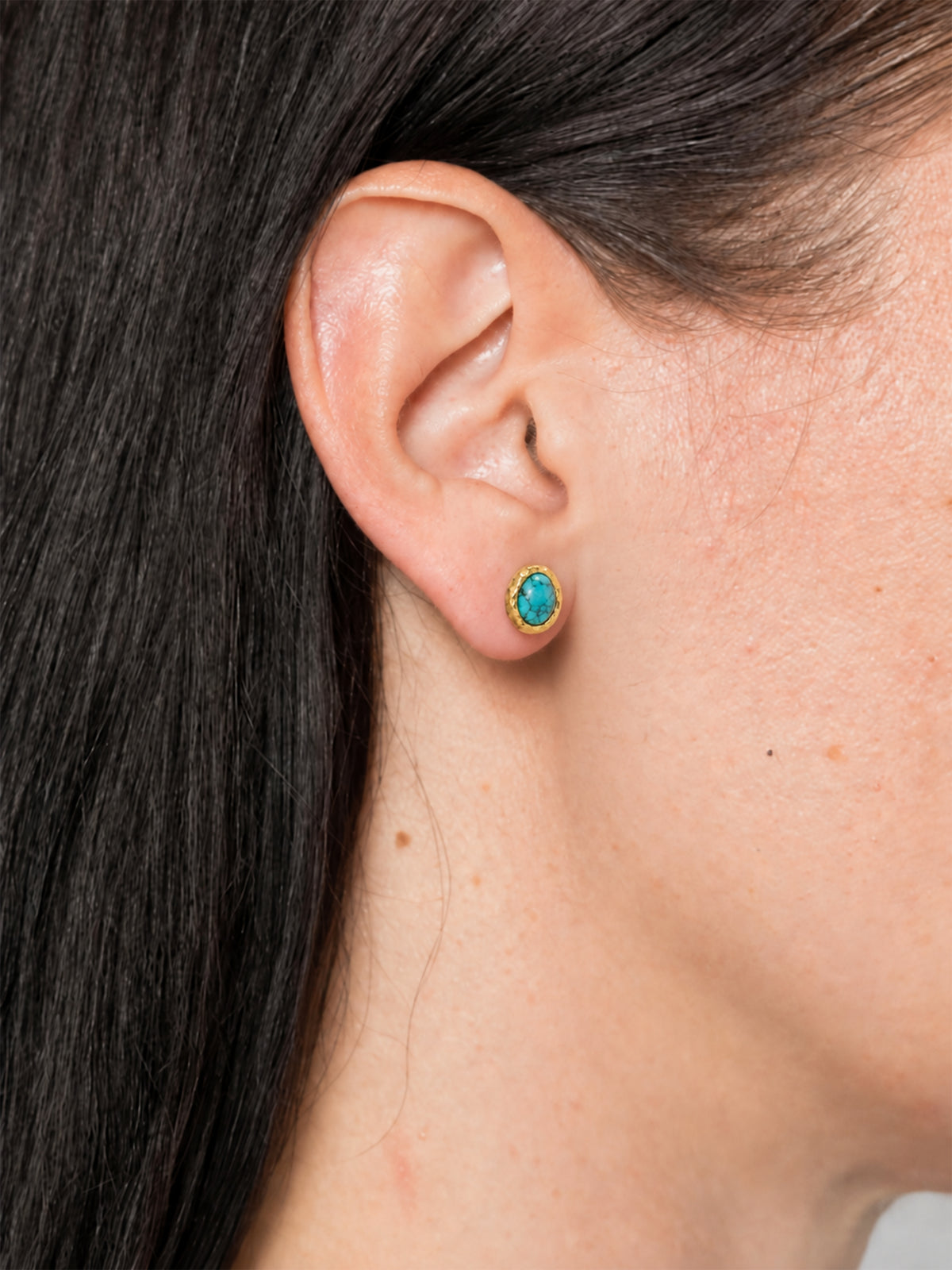 Azure Bi Stud Earrings