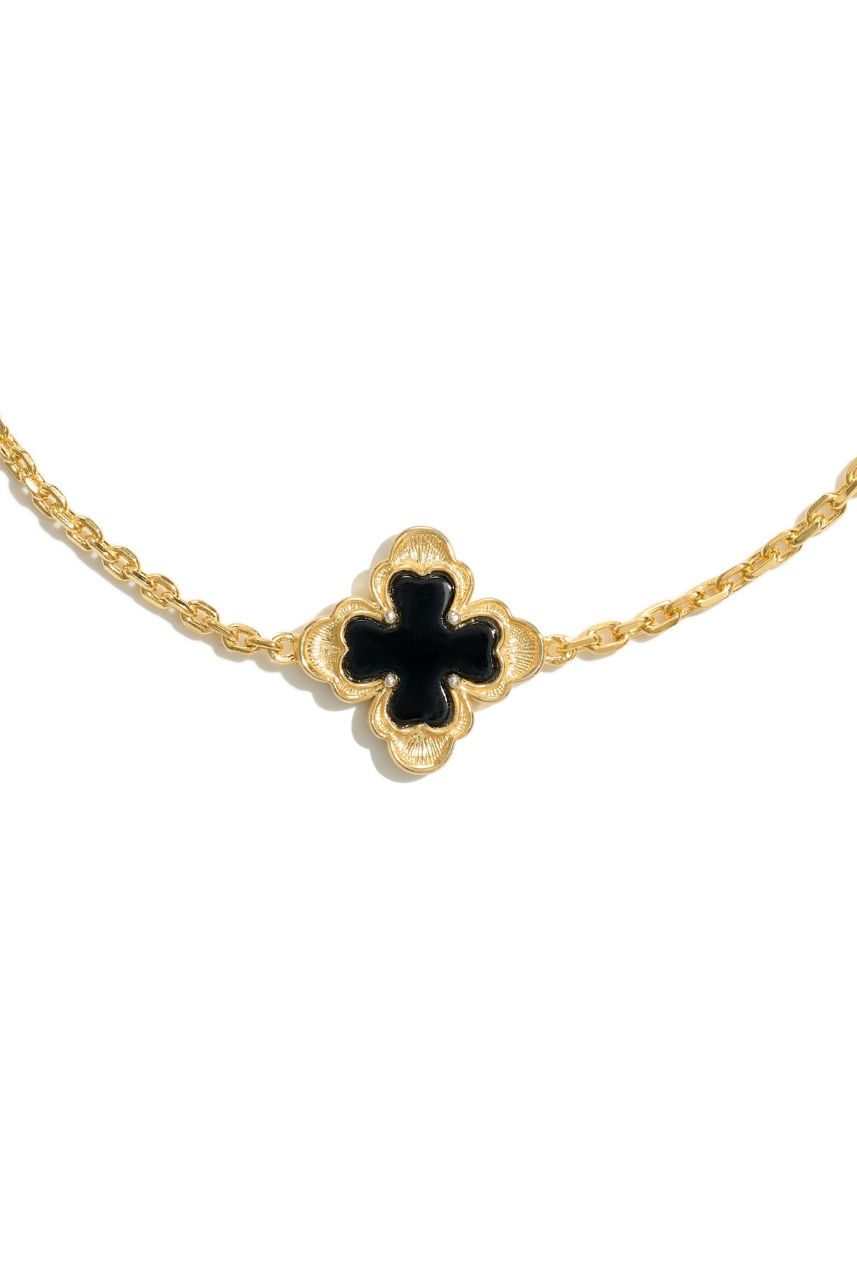 Classic Sacred Bloom Pendant — Onyx — Detail