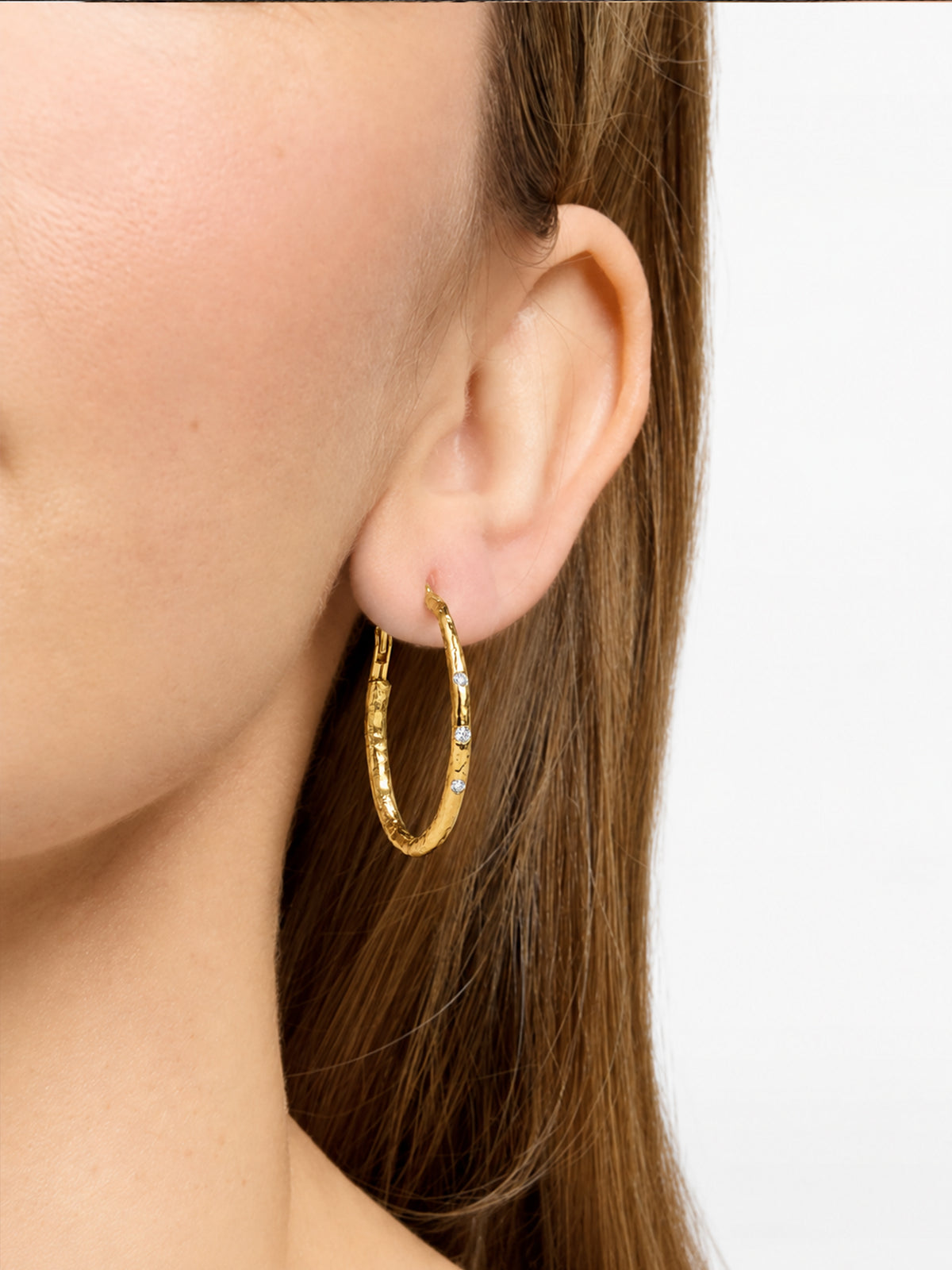 Golden Rhythm Hoop Earrings