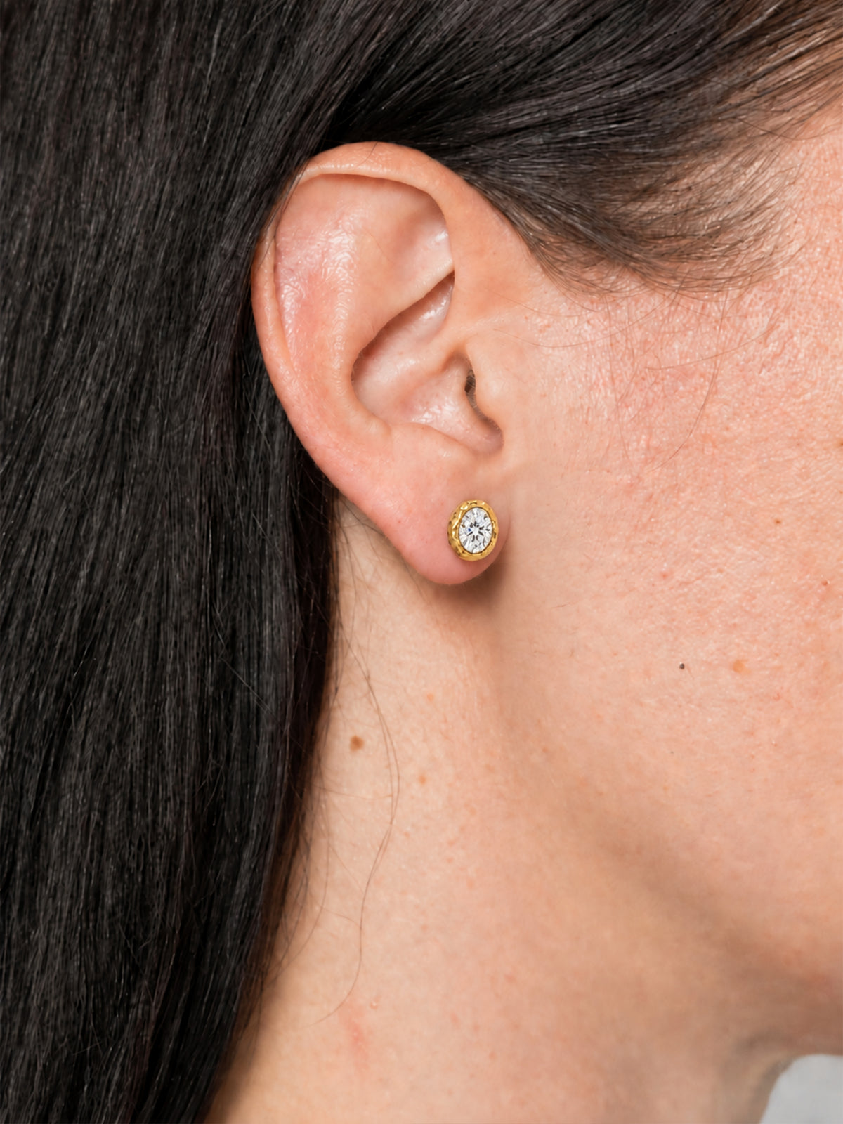 Halo Crystal Stud Earrings