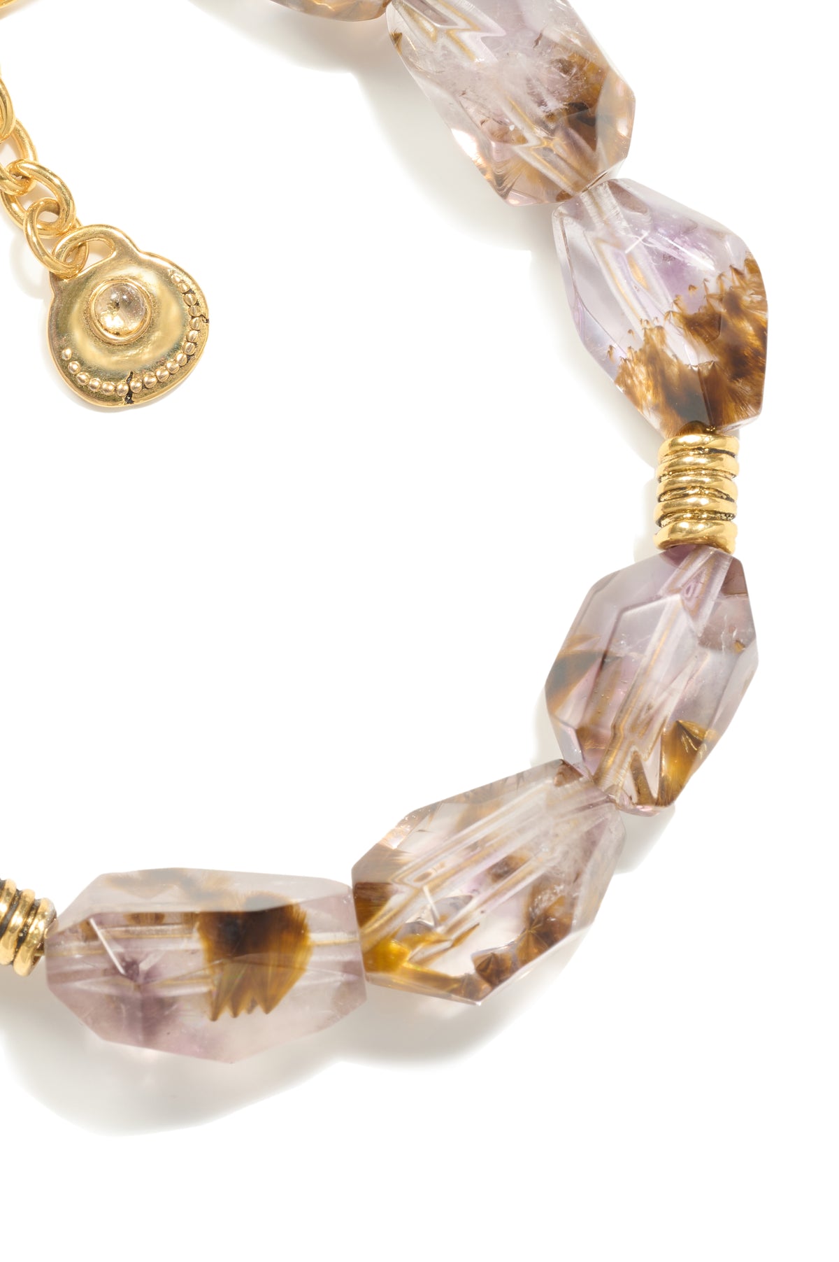 Aura Muse Purple Titanium Quartz Bracelet — detail