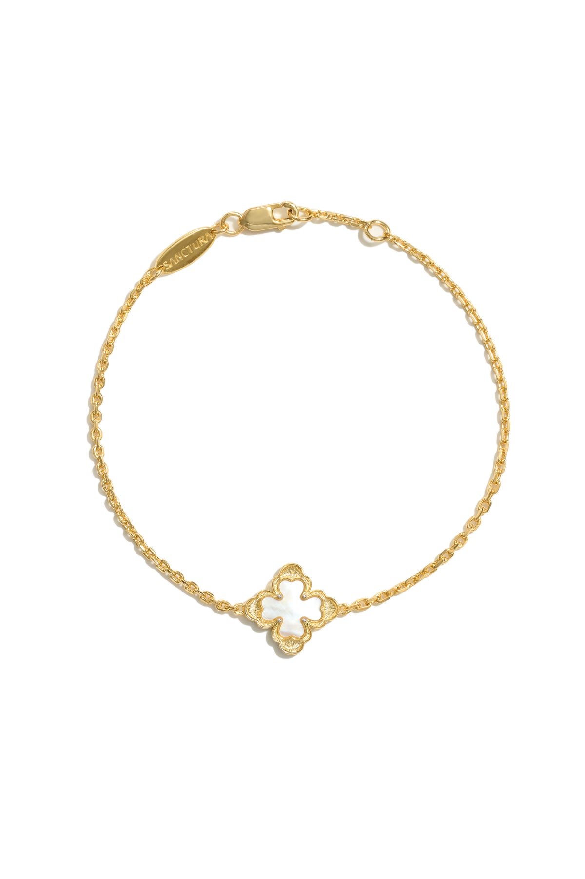 Close-up of Classic Sacred Bloom Bracelet — Mother-of-Pearl