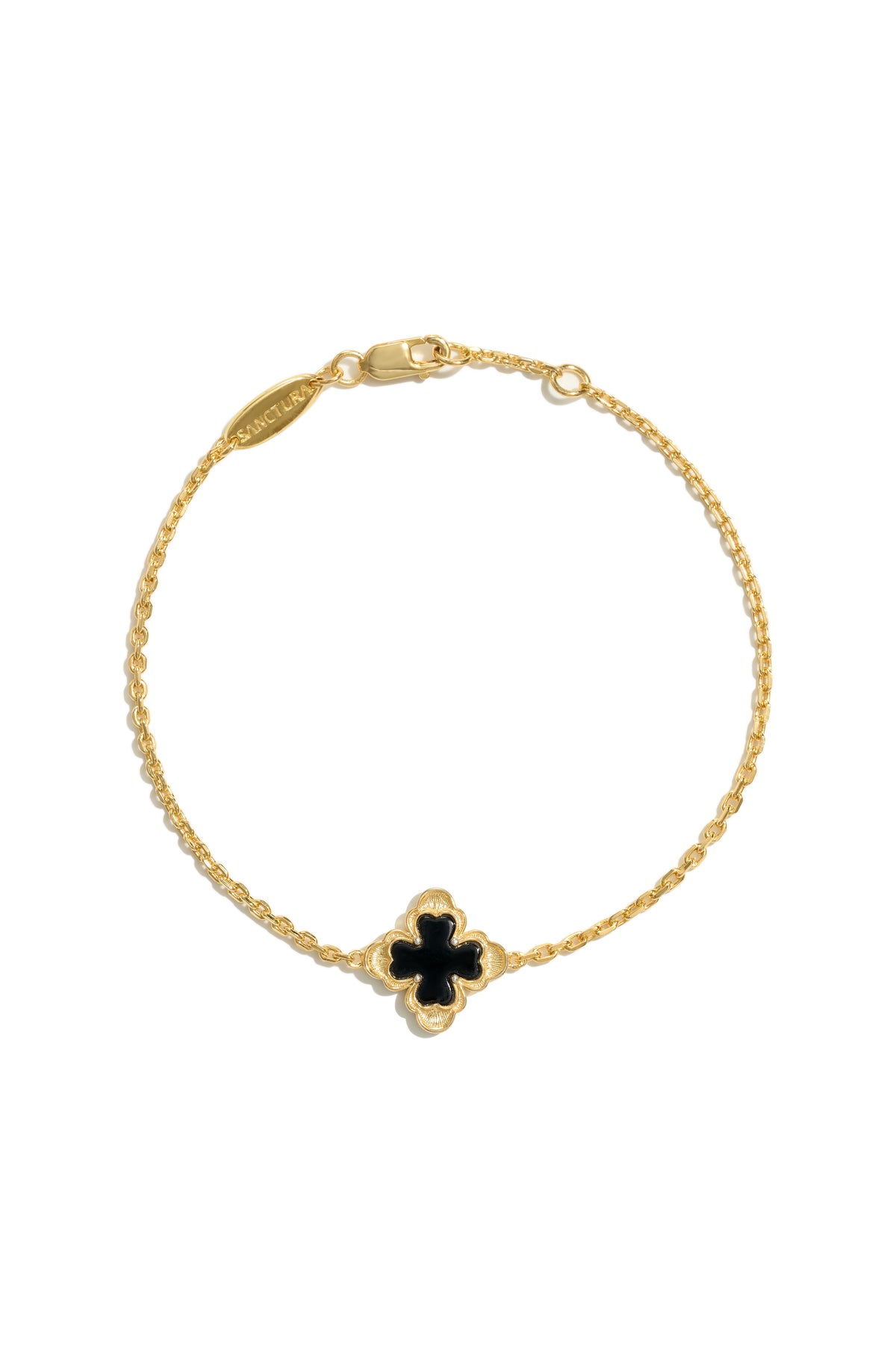 Classic Sacred Bloom Bracelet — Onyx