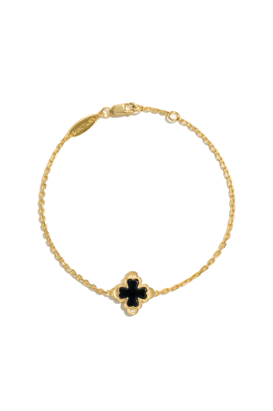 Classic Sacred Bloom Bracelet — Onyx