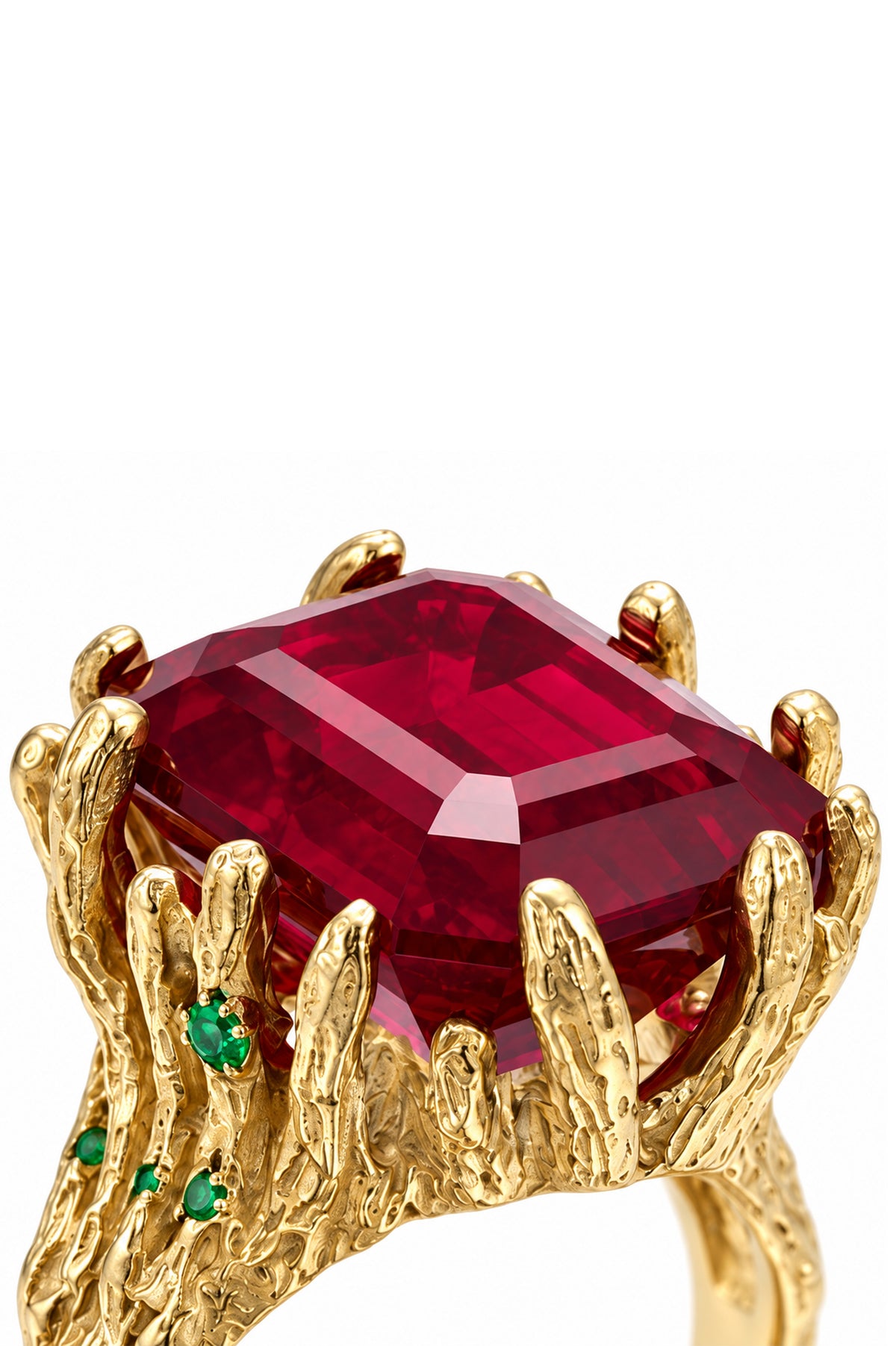 Red Facet Ring