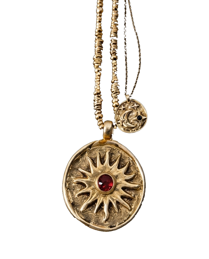Sanctura sun talisman necklace