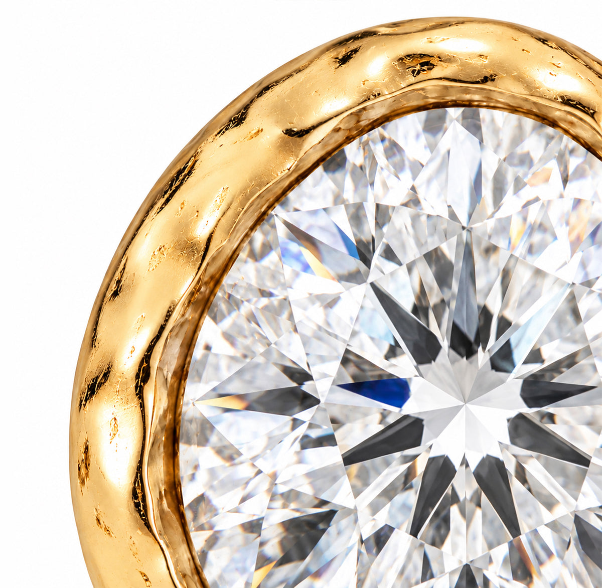 Close-up detail of Halo Crystal Stud Earrings