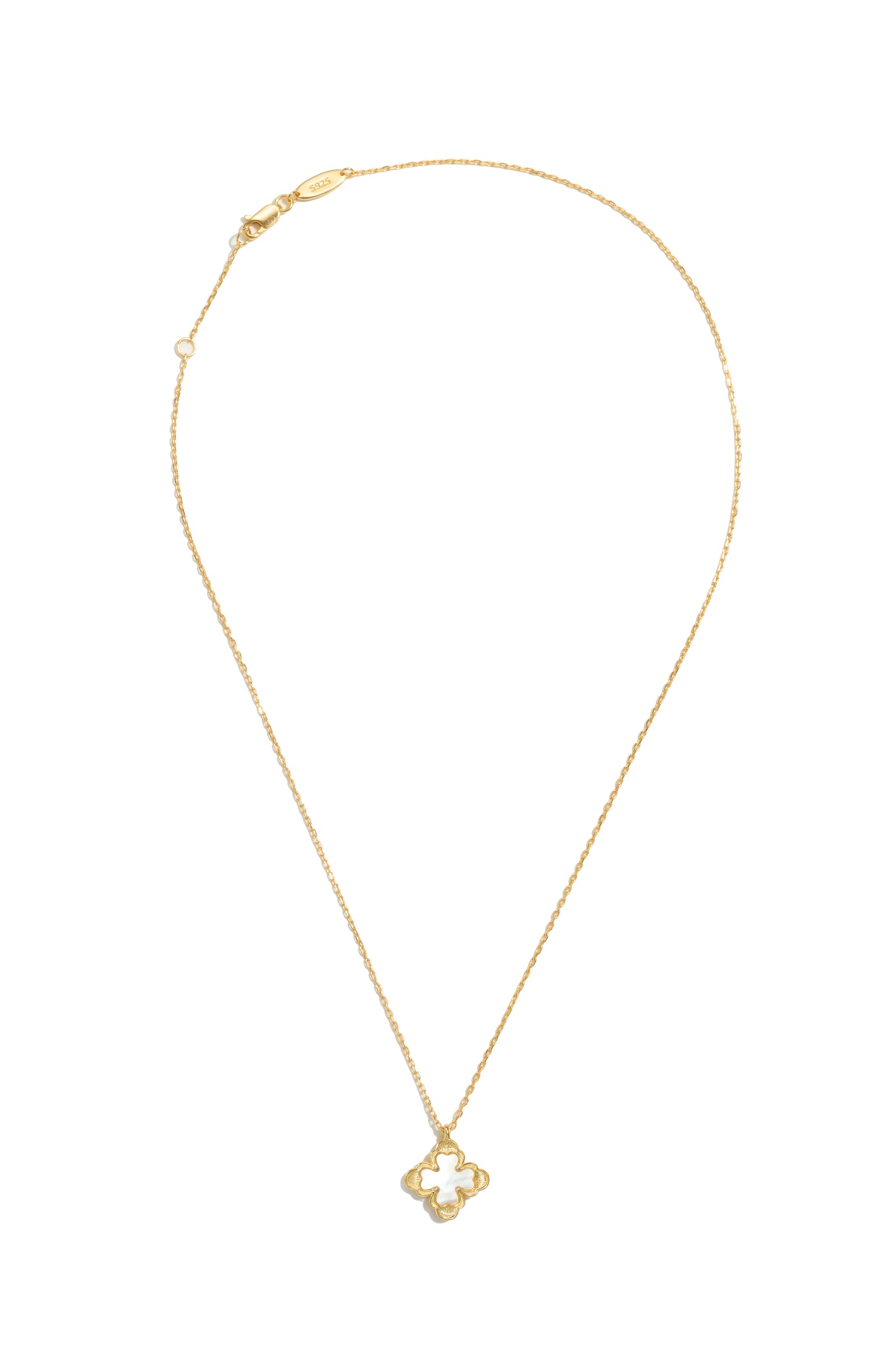 Classic Sacred Bloom Pendant — Mother-of-Pearl