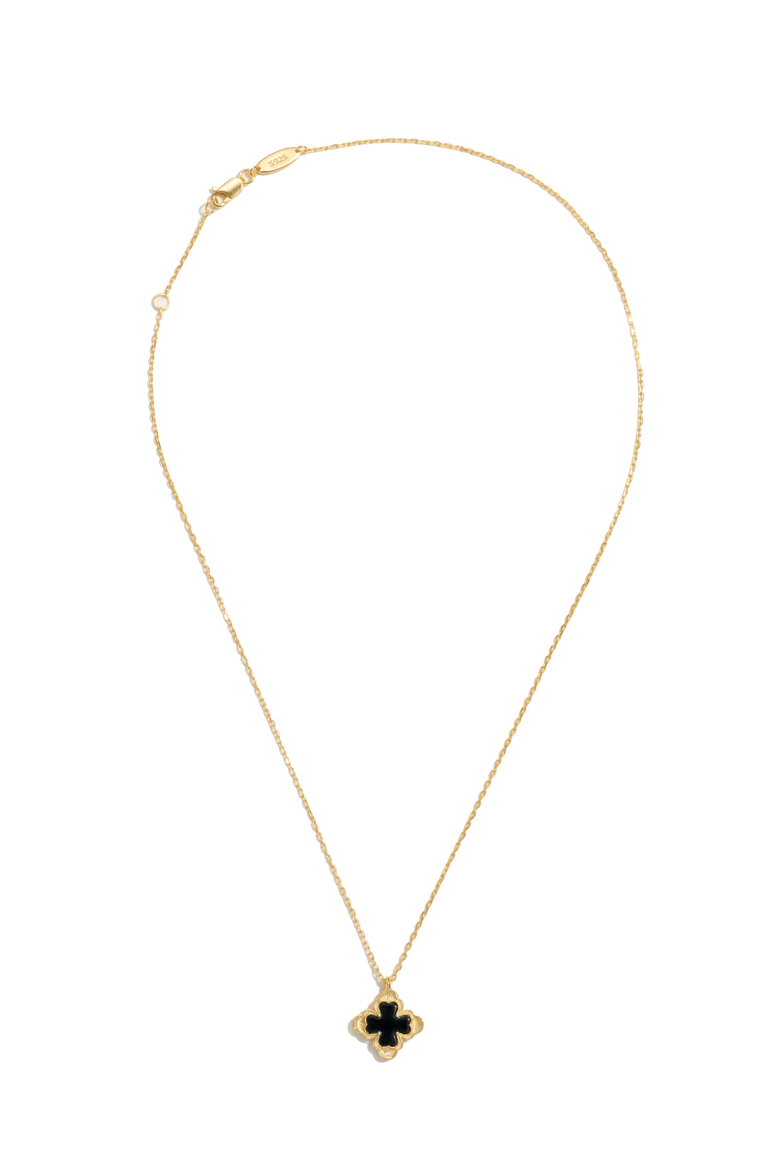 Classic Sacred Bloom Pendant — Onyx
